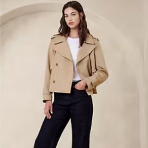 Banana Republic Oversized Short Trench Coat NWT XL